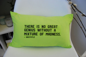 Home Sale Neon Green Quote Cushion by Urban Design Customs