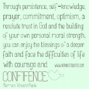 Through Persistence, Self- Knowledge, Prayer, Commitment, Optimism, A ...