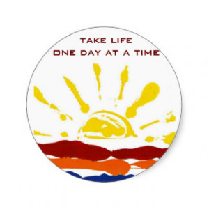 One day at a time stickers