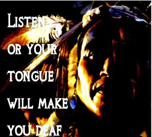 Wisdom art native quote people:High Contrast