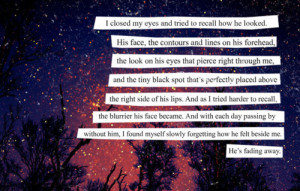 fade away, heartbreak, him, imagination, losing, love, quote