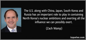 along with China, Japan, South Korea and Russia has an important role ...