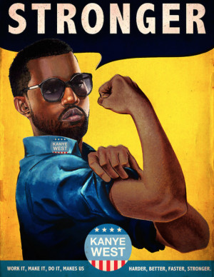 Kanye West Stronger Poster