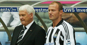 With another favourite Geordie, Alan Shearer