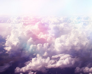 clouds, purple, sky