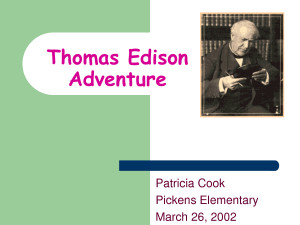 Thomas Edison Inventions Timeline