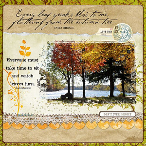 Beautiful Autumn Blend papers & quotes!