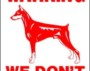 Doberman Pinscher Dog Sign 9