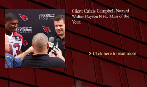 Client Calais Campbell Named Walter Payton NFL Man of the Year