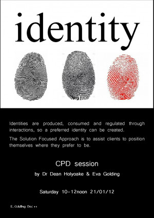 The next CPD session is on Saturday, 10-12noon 21/01/12