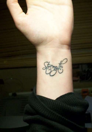 small strength tattoo ideas