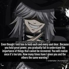 undertaker black butler quote