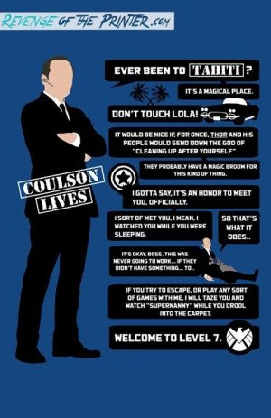 Coulson Lives -- Agents of SHIELD