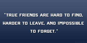 Friendship Quotes True Friends Are Hard To Find ~ Best Friend Quotes ...