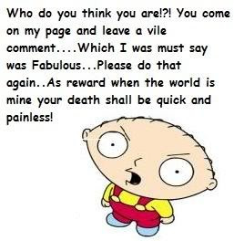Stewie's ThreatCompliment Image