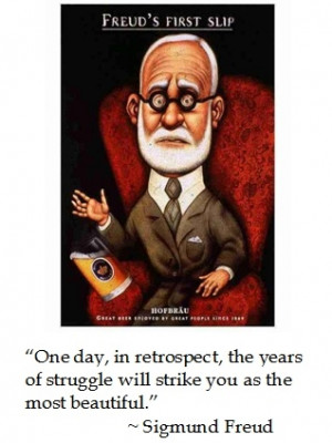 Sigmund Freud's analysis of struggle #quotes