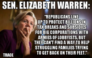 Not sure I am sold on Elizabeth Warren, but some of her opinions do ...