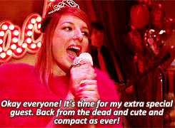 sigh babies #glee #sugar motta #blaine anderson #'