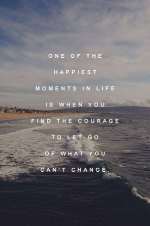 Courage to let go