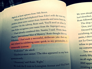 The Rosie Project Quote by Jean068