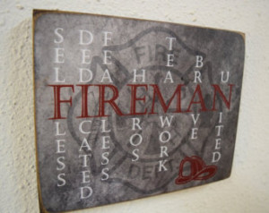 ... Firefighter Sign, Firefighter Gift, Fireman Gift, Firefighter, Fireman
