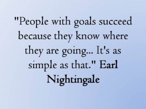... where they're going...It's as simple as that. — Earl Nightingale