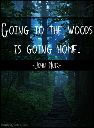 emilysquotes com going to the woods is going home
