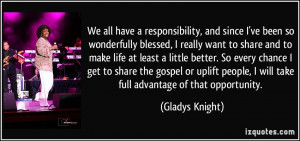 More Gladys Knight Quotes
