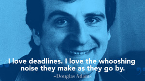douglas adams quote 520x293 How to create consistently great content