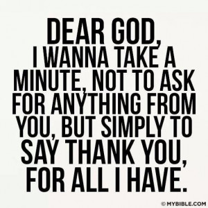 Thank you Father God