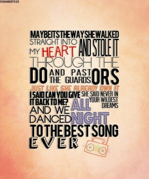 ... song i listen to when im happy. One Direction-best song ever lyrics