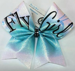 Home All Bows Cheer Quotes Fly Girl Flyer Glitter Cheer Bow