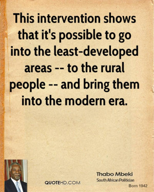 This intervention shows that it's possible to go into the least ...