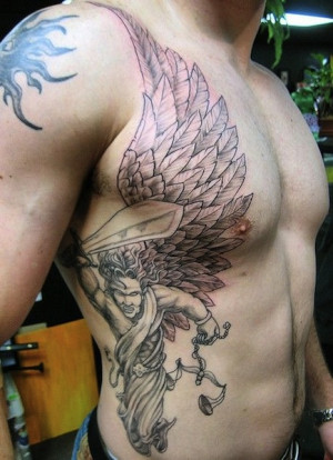 warrior angel | angel tattoos