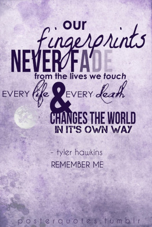 Remember Me Fingerprints Quote