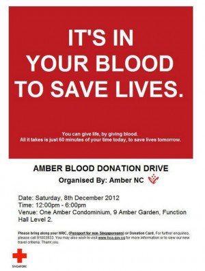 Poster Blood Donation Drive