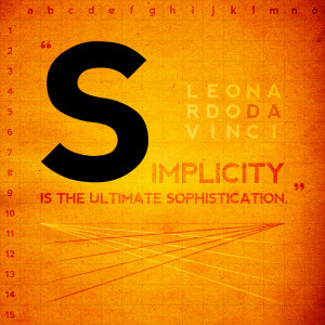 Leonardo da Vinci Quote Display