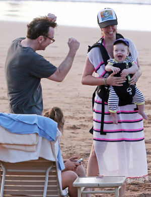 Tom Arnold and Wife