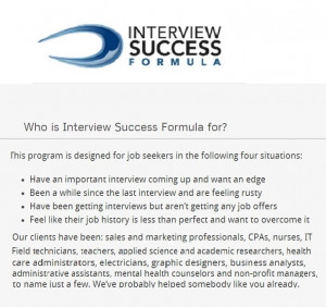 Who is Interview Success Formula for?