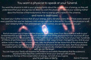 Comfort in Death via a Physicist