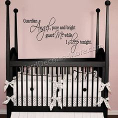 Angel wall quote,nursery wall quote,removable vinyl wall words,baby ...