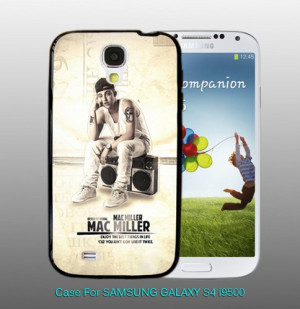 Mac Miller Quote - Enjoy The Best - For Samsung S4 i9500 Black Case