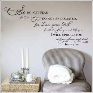 41:10 Do Not Fear Wall Quote Decal | Ecclesiastes, Song of Solomon ...