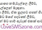 Mama Oyage nama – Sinhala love joke sms