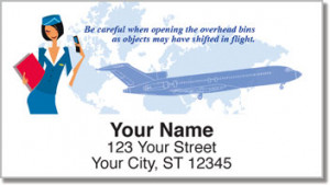 Flight Attendant Address Labels