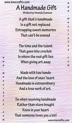 nice poem about handmade gifts More