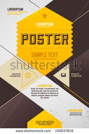 Poster Template Stock Photos, Illustrations, and Vector Art