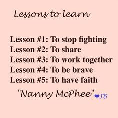 seems like good lessons to me ^^ More