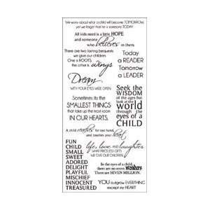 Kaisercraft Rub On Quotes Childhood; 5 Items/Order Arts