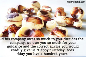 Happy Birthday Quotes For Female Boss ~ Birthday Wishes For Boss